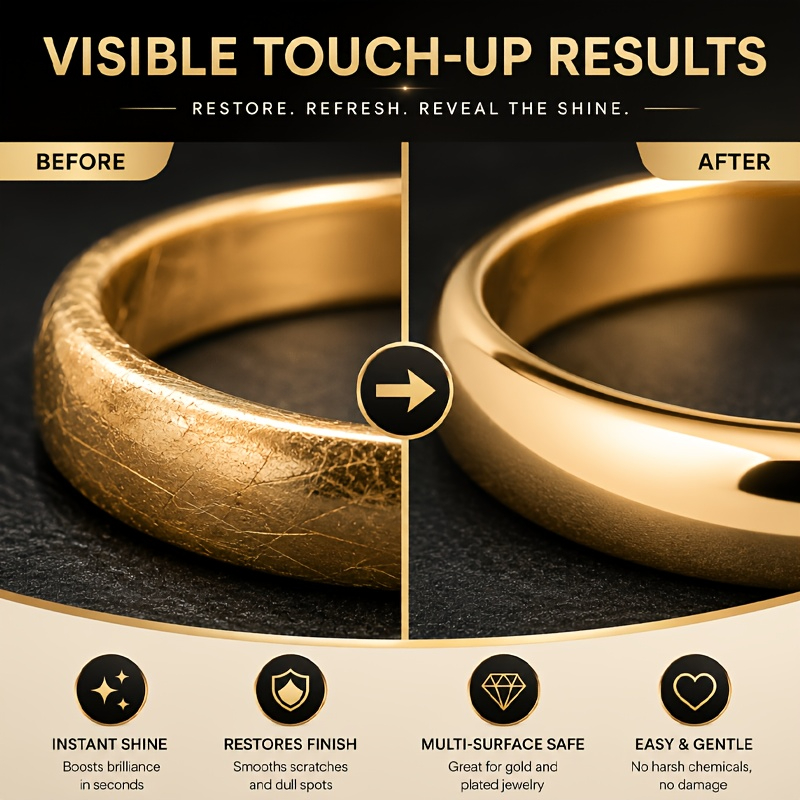 Metal Touch-Up Pen for Jewelry Surface Restoration
